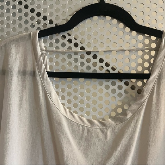 Chaser Dolman Sleeve Oversized Top Size Medium in Ivory Washed Silk - Picture 2 of 8